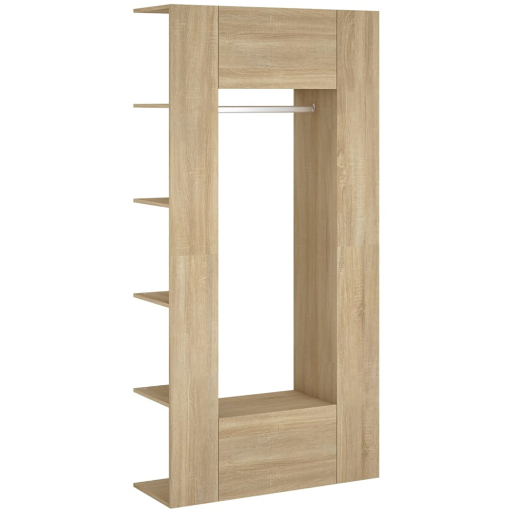vidaXL Sonoma Oak Hallway Cabinet Set of 2 Image 2
