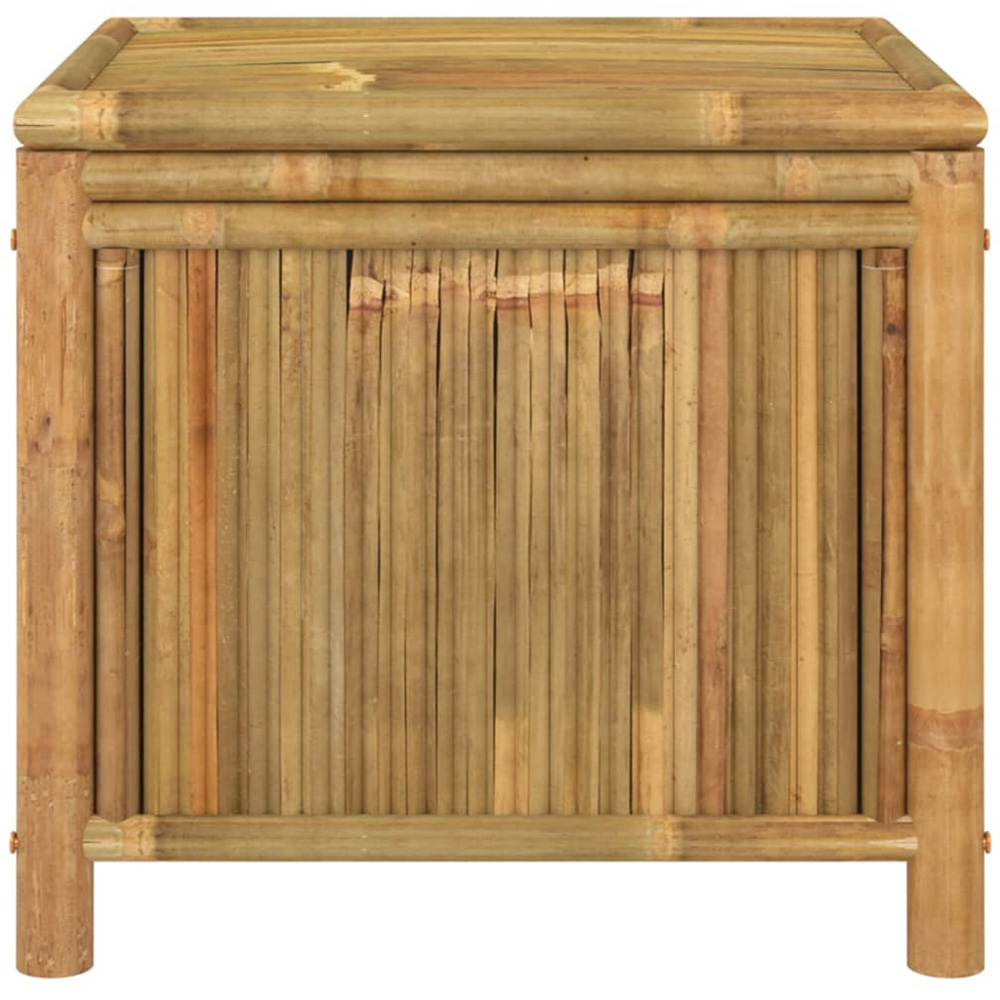 vidaXL 55 x 60 x 52cm Brown Bamboo Garden Storage Box Image 2