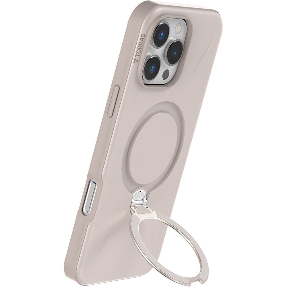 Torras Ostand Spin Desert Gold iPhone 16 Pro Fusion Phone Case Image 2