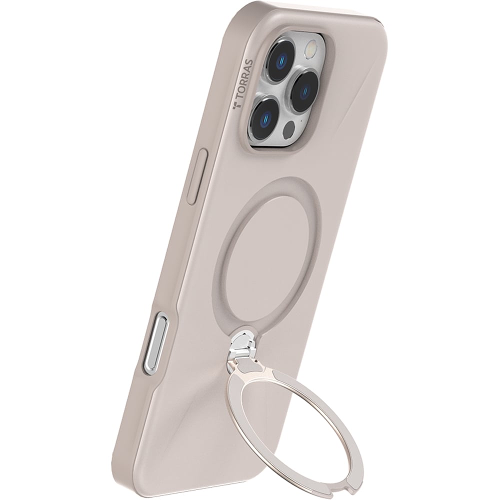 Torras Ostand Spin Desert Gold iPhone 16 Pro Max Fusion Phone Case Image 2