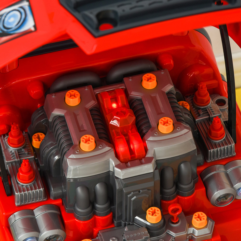 HOMCOM Kids 61 Piece Truck Engine Workshop Toy Set Image 4