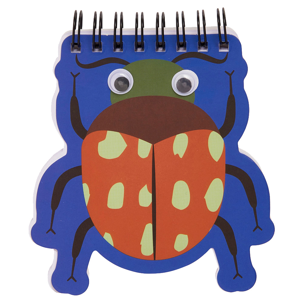 Single Wilko MiniShaped Bug Notebook in Assorted Styles Wilko