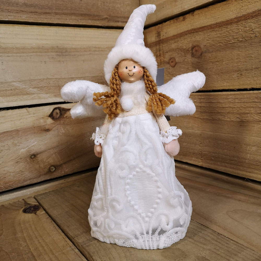 Premier Angel White Christmas Tree Topper 35cm Image 5