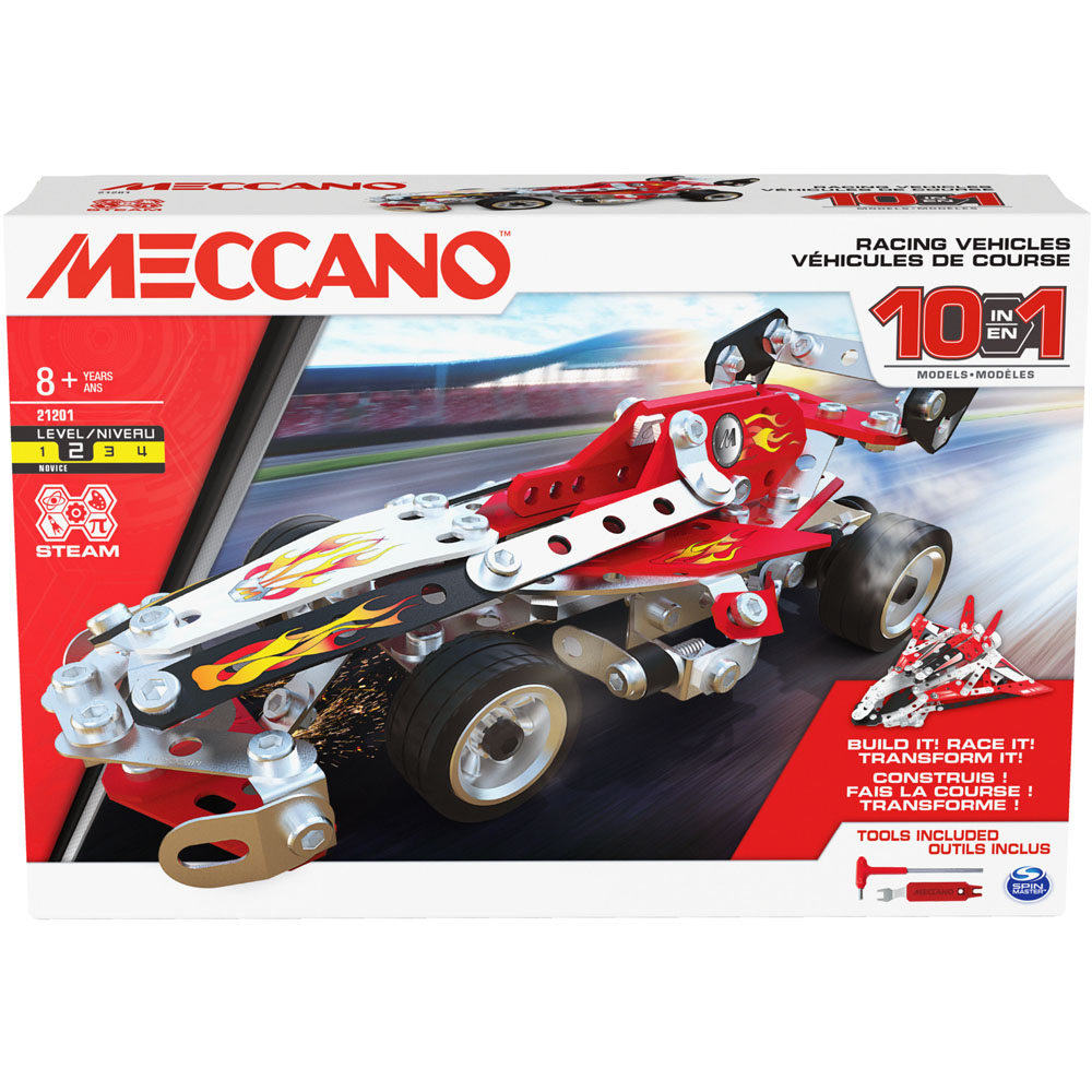 Meccano 10-in-1 Racing Vehicles Set Image 5