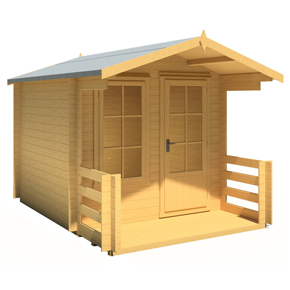 Shire Maulden 8 x 8ft Wooden Log Cabin Image 3