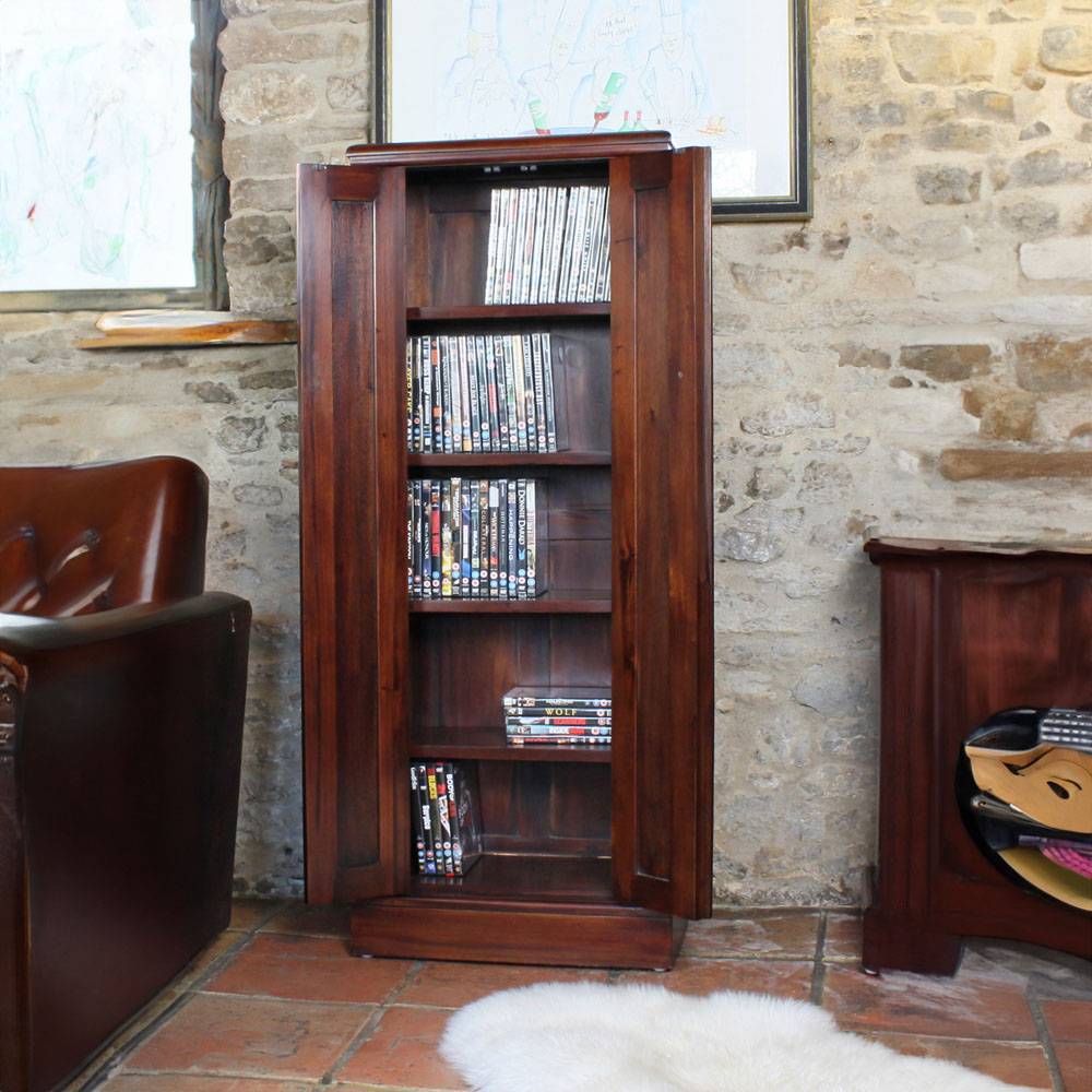 Baumhaus La Roque 2 Door CD and DVD Storage Cabinet Image 3