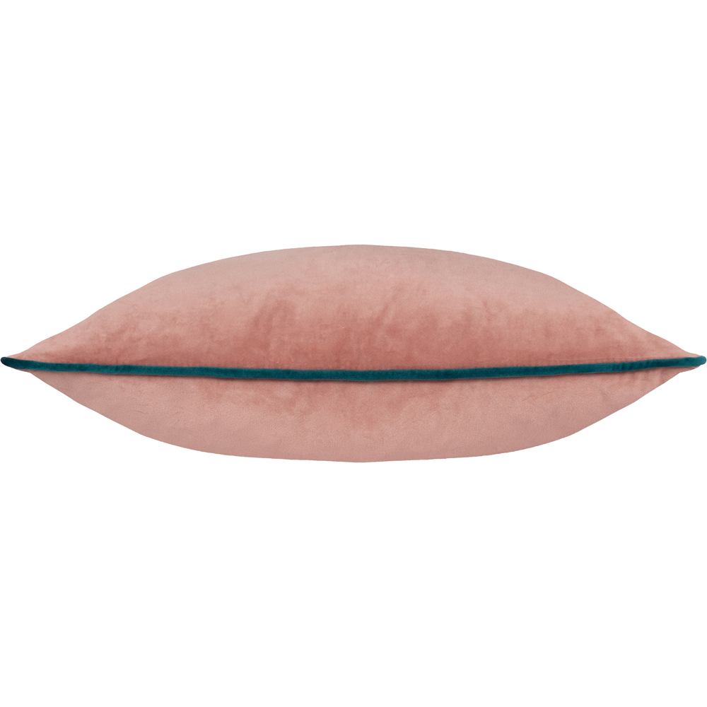 Furn Meridian Blush and Teal Velvet Cushion 45 x 45cm Image 3