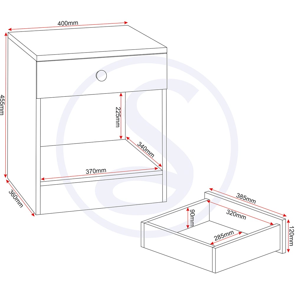 Seconique Denver 3 Piece Grey Gloss Furniture Set Image 9