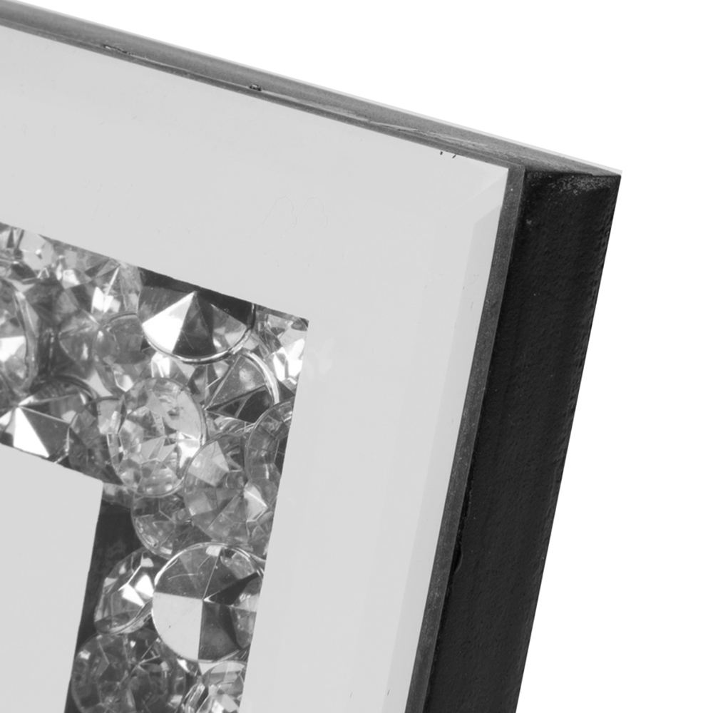 Hestia Glass Crystal Edge Photo Frame 4 x 6 inch Wilko