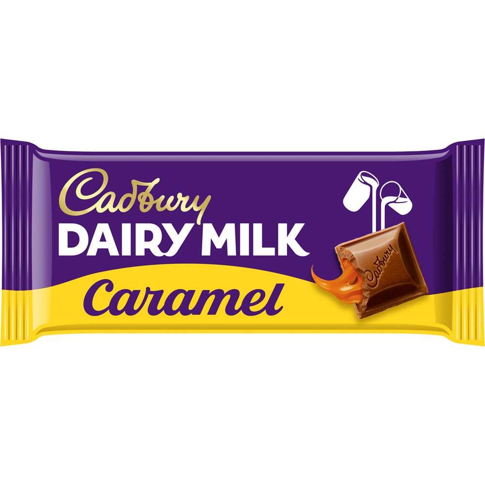 Cadbury Dairy Milk Caramel Chocolate Bar 120g Wilko