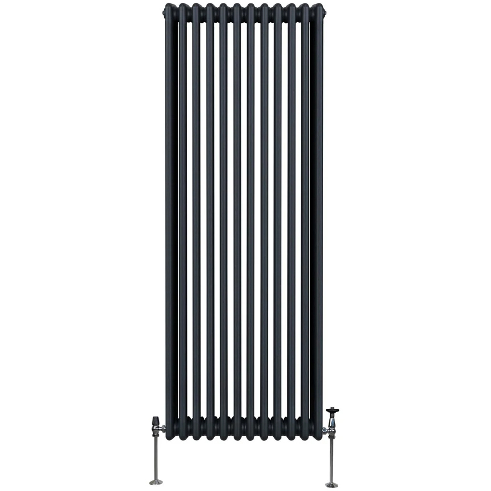 Monster Shop 7916 BTU Anthracite Grey Traditional 3 Column Radiator 1800 x 562mm Image 1