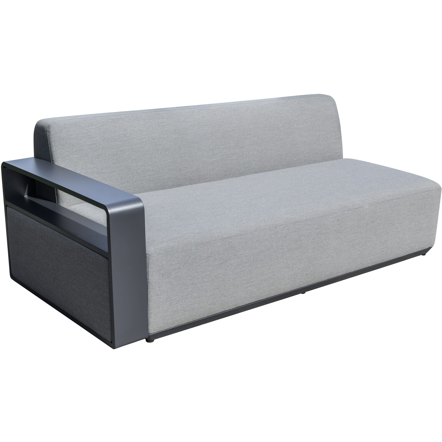 Malay Deluxe Cadiz 4 Seater Grey Sofa Lounge Set Image 2