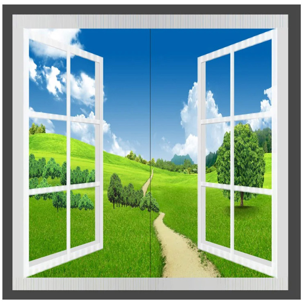 ENER-J 60W LED Window Style Grassland Wall Panel Light 6000K 120 x 60cm Image 1