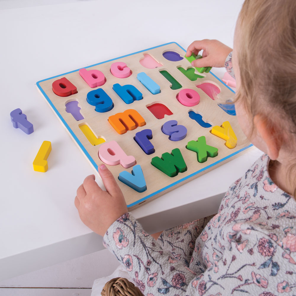 Bigjigs Toys Wooden abc Puzzle 26 Pack | Wilko