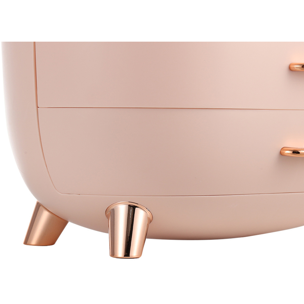 Living and Home 2 Drawer Makeup Storage Organiser with Transparent Door Image 6