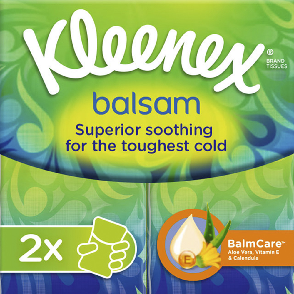 Kleenex Balsam Twin Tissues Pocket Pack Image 2