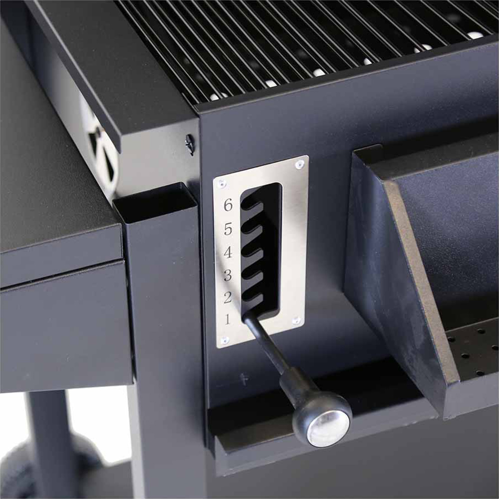 Charles Bentley Deluxe Steel Charcoal BBQ Grill Black Image 6
