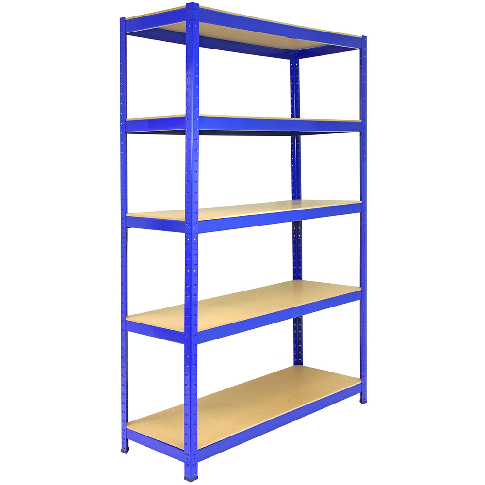 Monster Shop T-Rax Blue Storage Shelves Unit 120 x 180 x 45cm Image 1