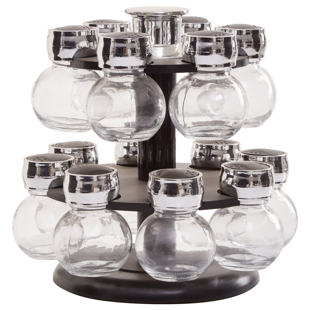 Premier Housewares Two Tier 14 Bottle Rev Spice Rack Image 1