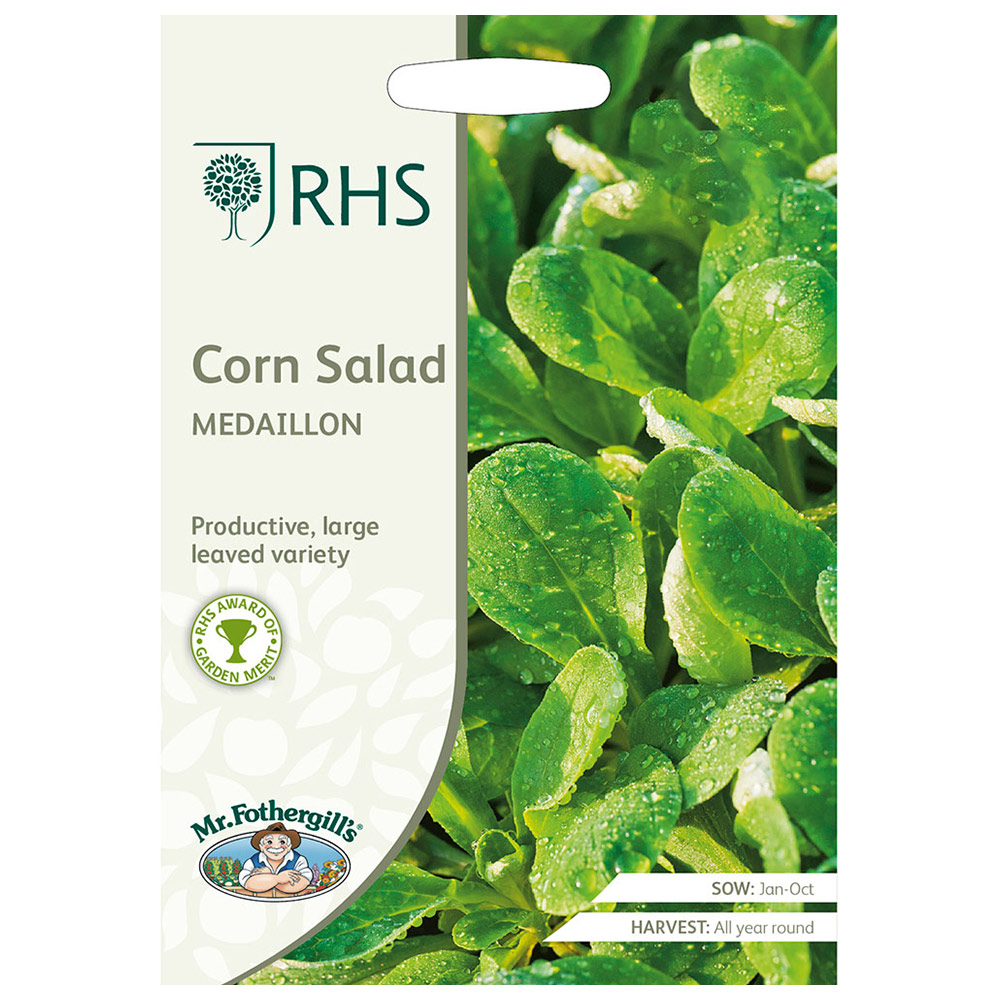 Mr Fothergills RHS Corn Salad Medaillon Seeds Image 2