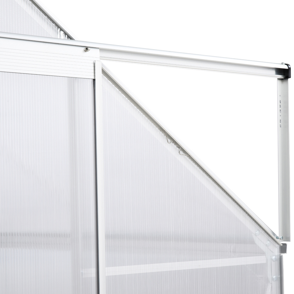 Outsunny Clear Plastic Steel 4 x 6ft Greenhouse Image 4