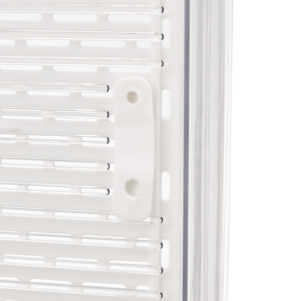 Living and Home Clear Stackable Fridge Organiser Storage Box Set with Draining Board 10 Pack Image 6