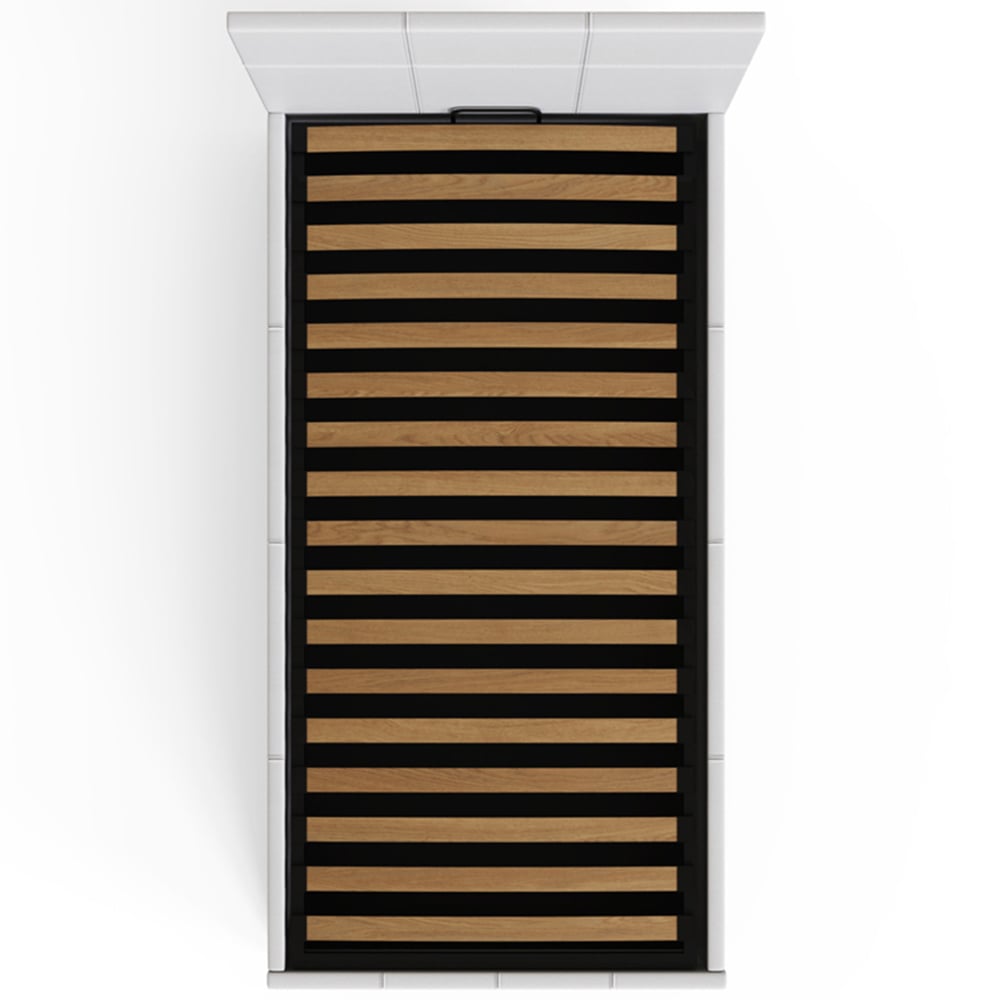 GFW Single White End Lift Ottoman Bed Image 7