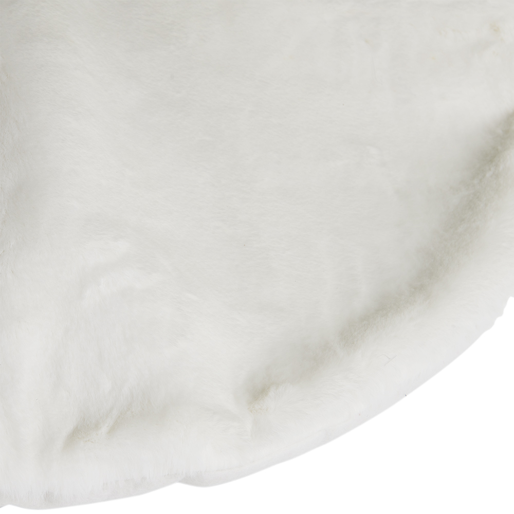 Wilko Frost White Fur Tree Skirt Image 3