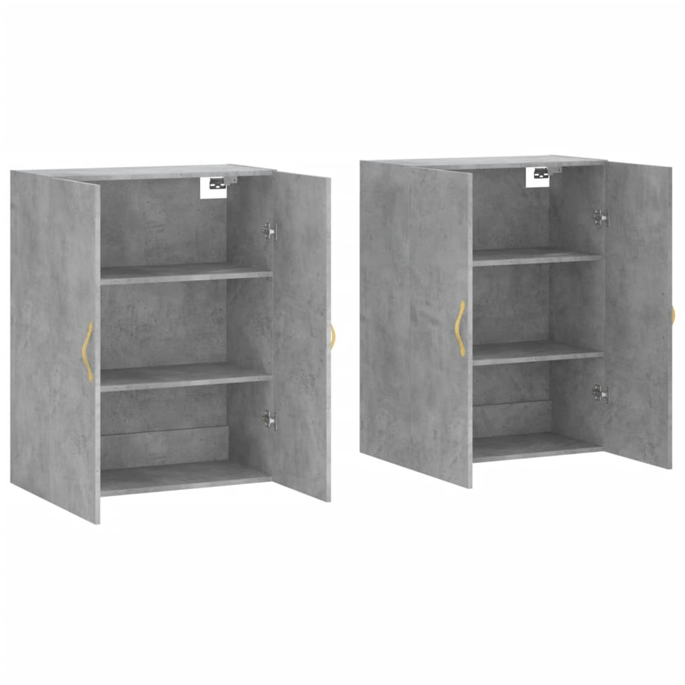 vidaXL 2 Door Concrete Grey Wall Mounted Cabinet Set of 2 Image 4