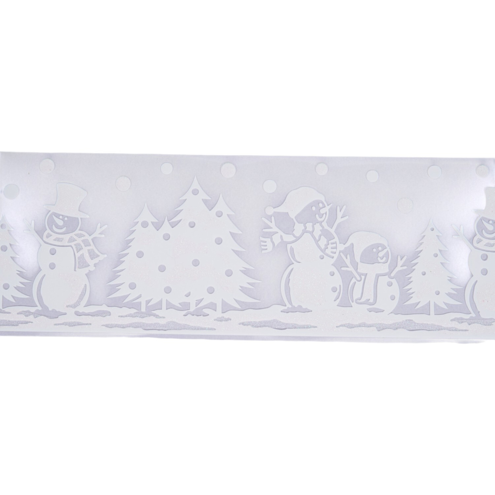 Frosty Snowmen Window Sticker White Image 2