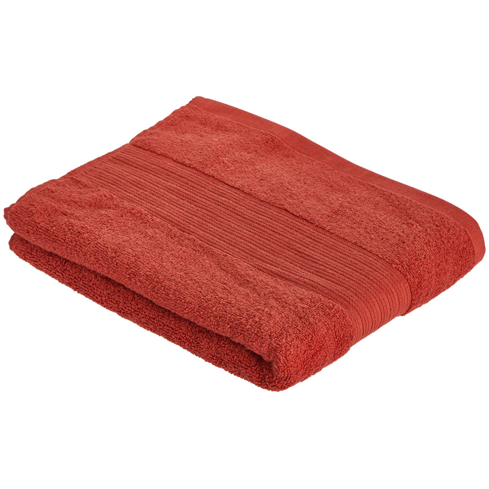 Wilko Supersoft Cotton Chilli Bath Towel Wilko