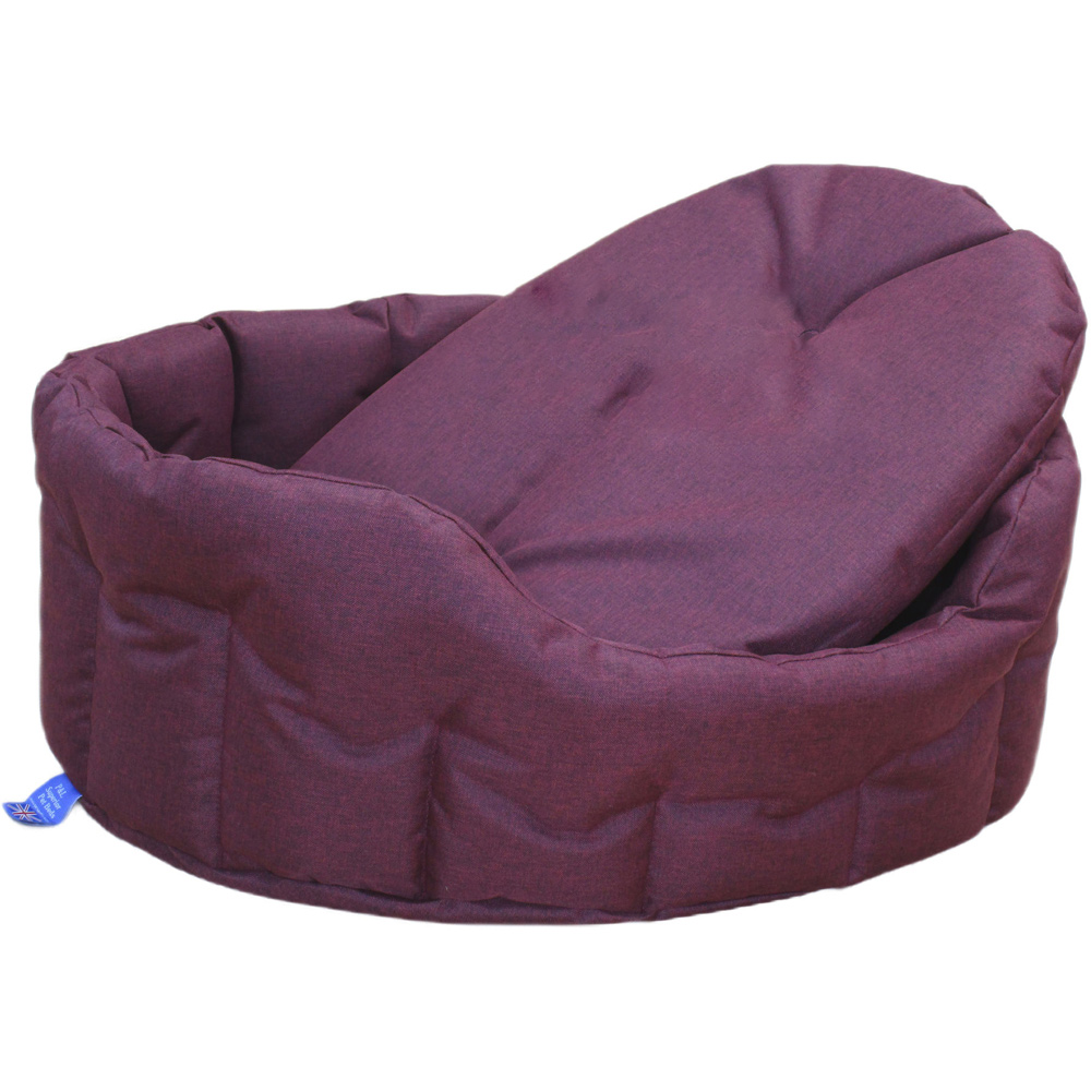 P&L Jumbo Red Oval Waterproof Dog Bed Image 2