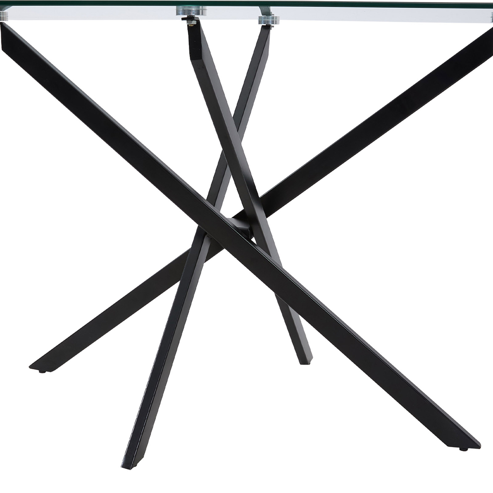 Living and Home 2 Seater Rectangular Glass Dining Table Image 6