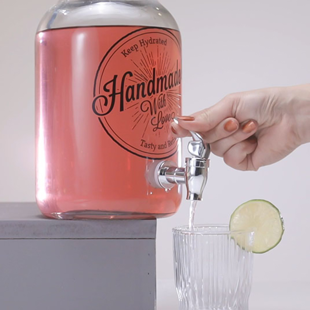 Premier Housewares 3500ml Glass Drinks Dispenser Image 5