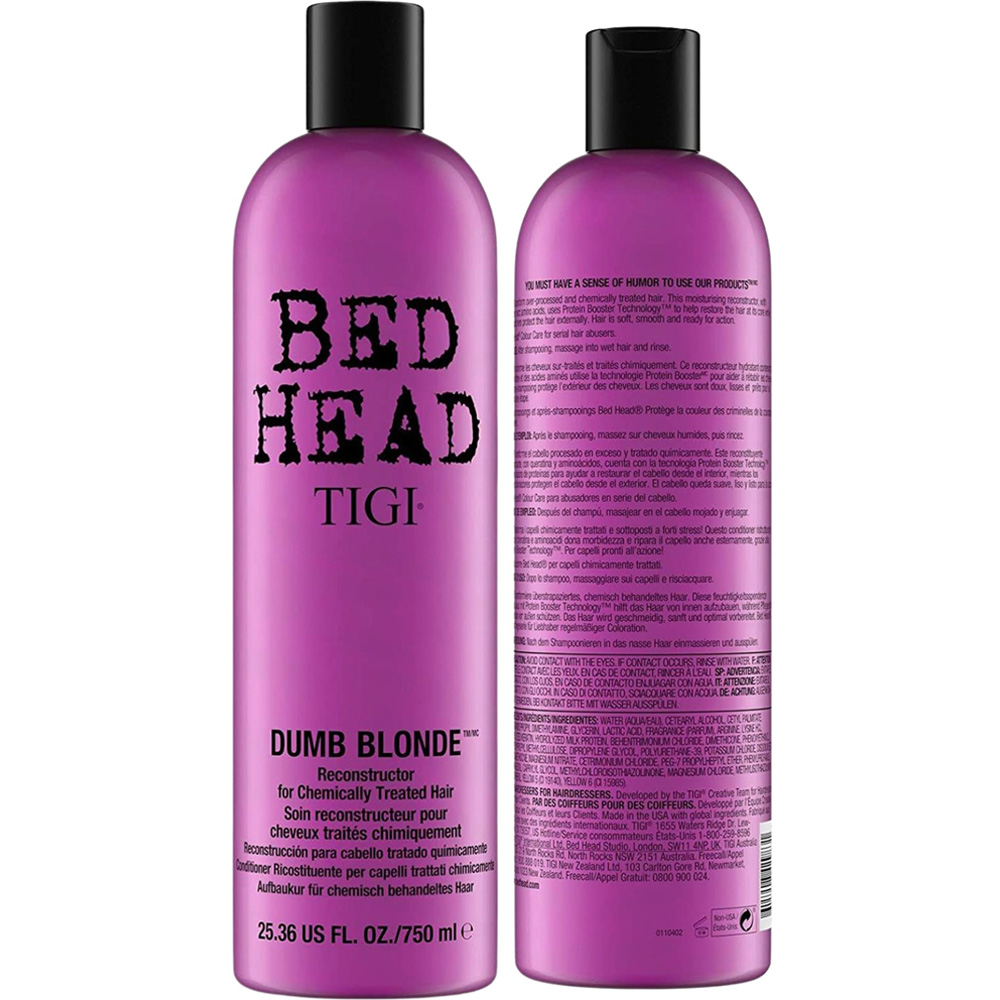 TIGI Bed Head Dumb Blonde Damaged Blonde Hair Conditioner 750ml Image 4