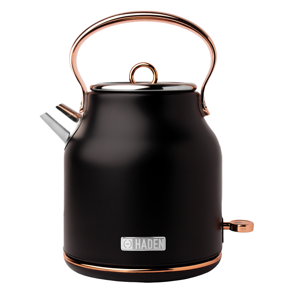 Haden 205360 Black and Copper Heritage Kettle 1.7L Image 1