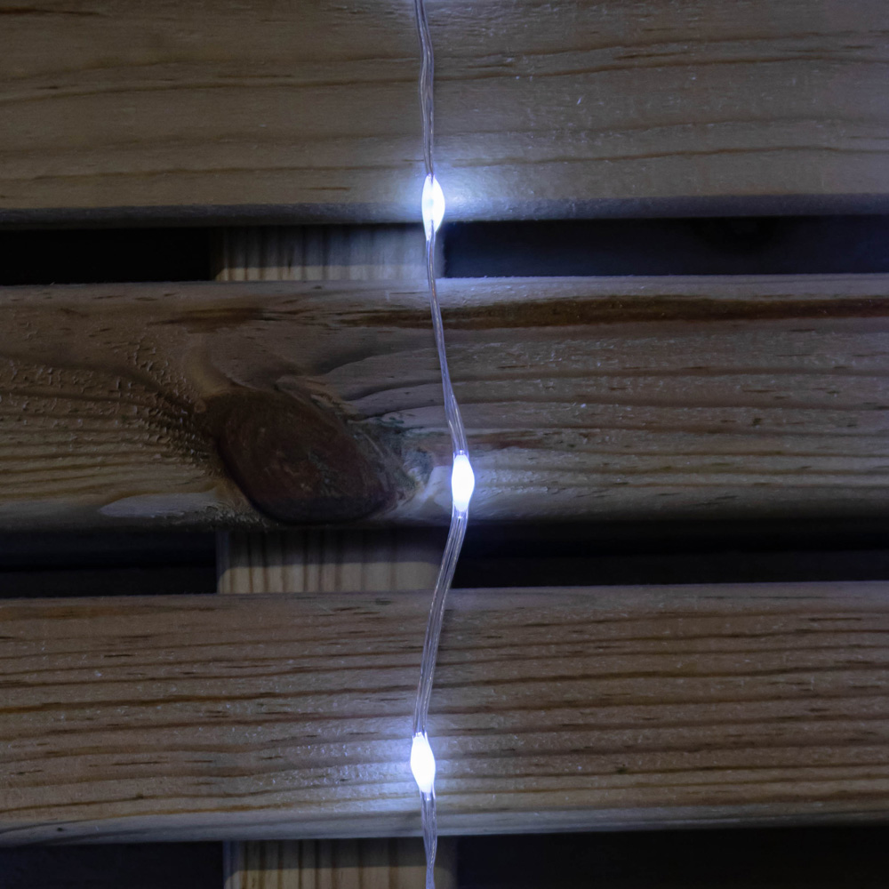 Samuel Alexander FlexiBrights 258 White LED Star Clear Cable Curtain Light 1.2 x 1.2m Image 4