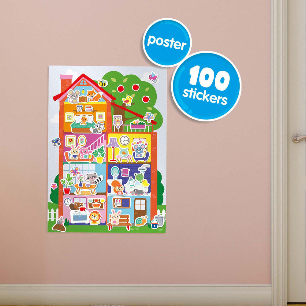 SES Creative My First House Poster with Stickers Activity Set Image 3