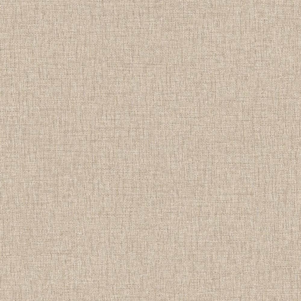 Grandeco Twill Plain Fabric Light Grey Taupe Textured Wallpaper Image 1