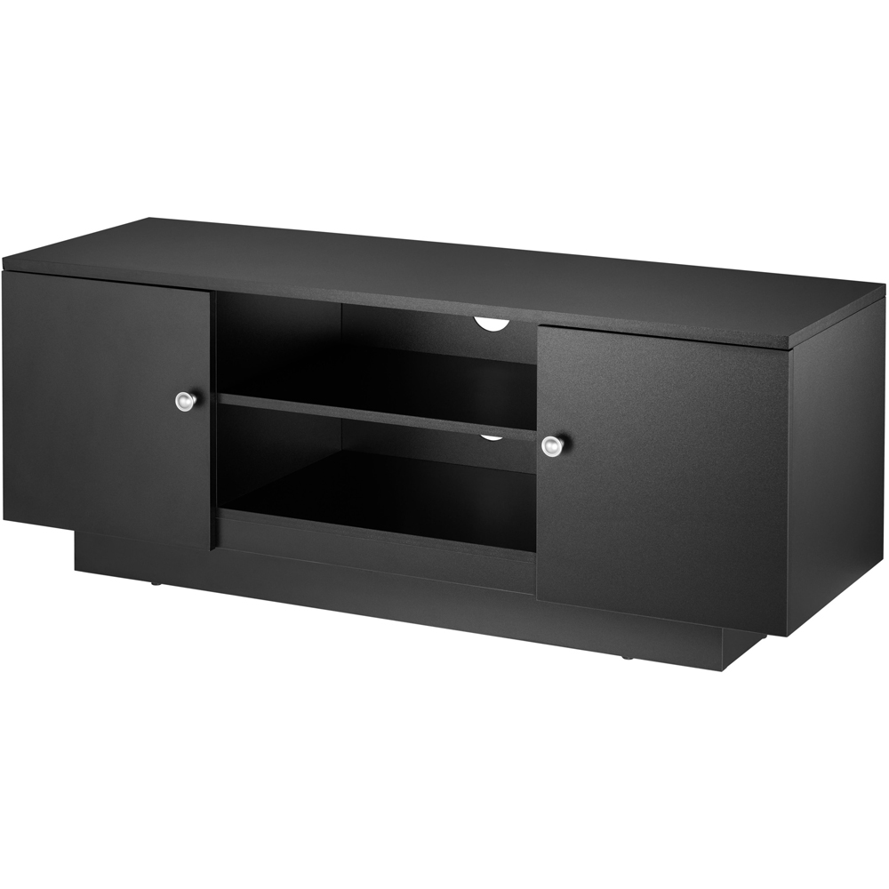 TTAP Venice Black 2 Door 2 Shelf TV Cabinet Image 2