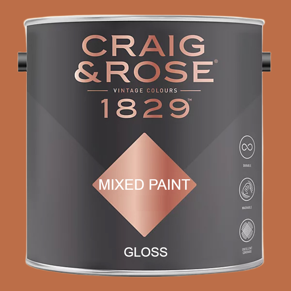 Craig & Rose 1829 Vintage Walls Wood and Metal Russet Gloss Mixed Paint 2.5L Image 2