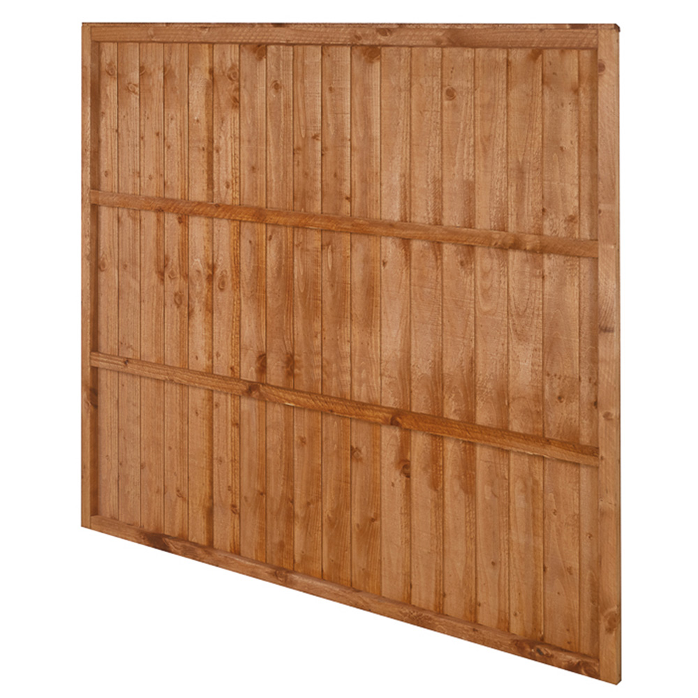 Forest Garden Brown Closeboard Panel 1.83 x 1.68m Image 4