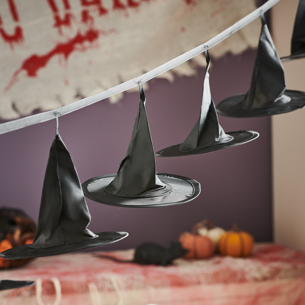 Wilko Halloween Witches Hat Bunting Image 3