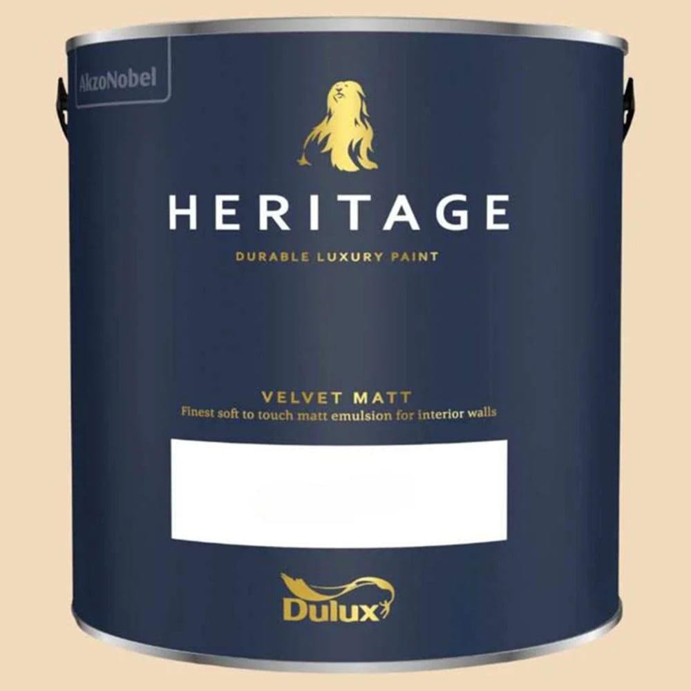 Dulux Heritage Walls and Ceilings Cream Velvet Matt Emulsion Paint 2.5L Image 2
