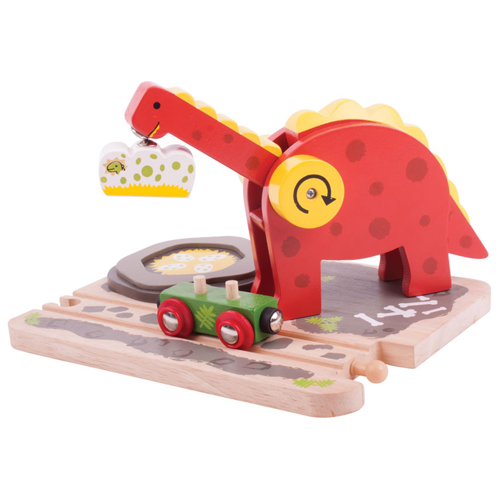 Bigjigs Rail Dinosaur Crane Image 1