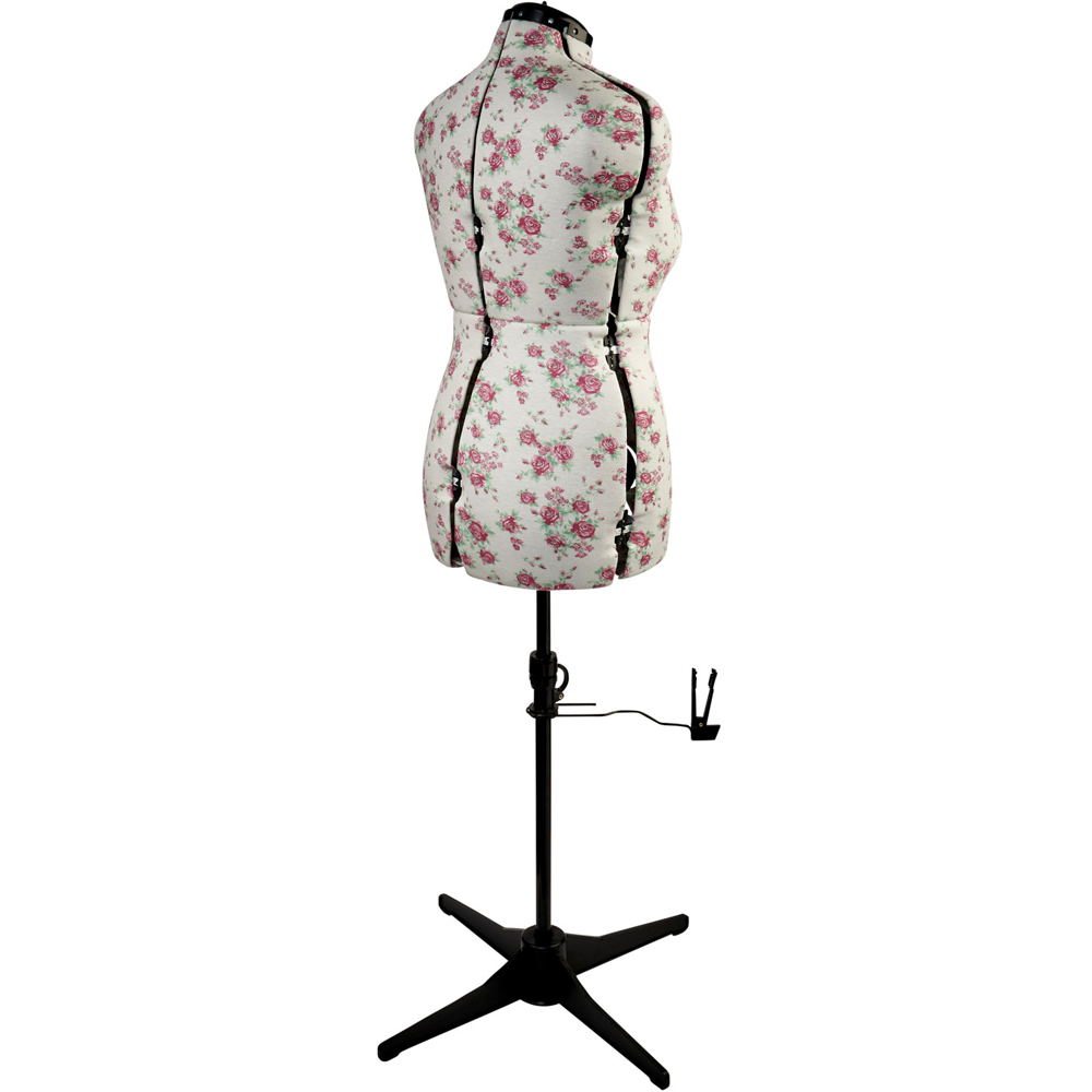 Sewing Online FLORALMEDIUM Vintage Floral Adjustable 8-Part Dressmakers Dummy with Hem Marker Medium Image 3