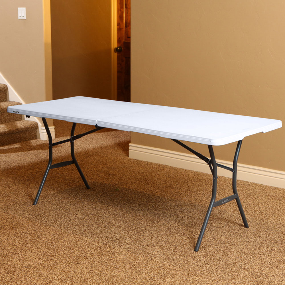 Lifetime Products Fold In Half Light Commercial Table Image 1
