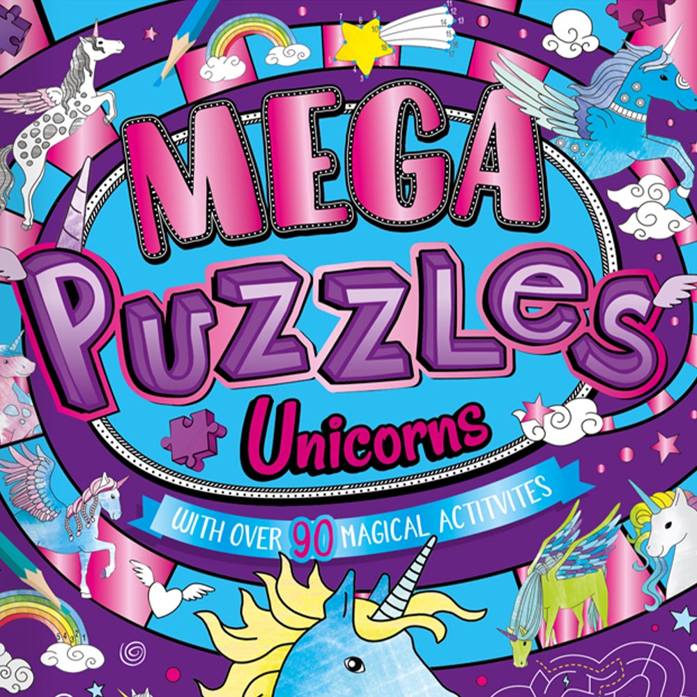 Mega Puzzles Unicorns Book Image 2