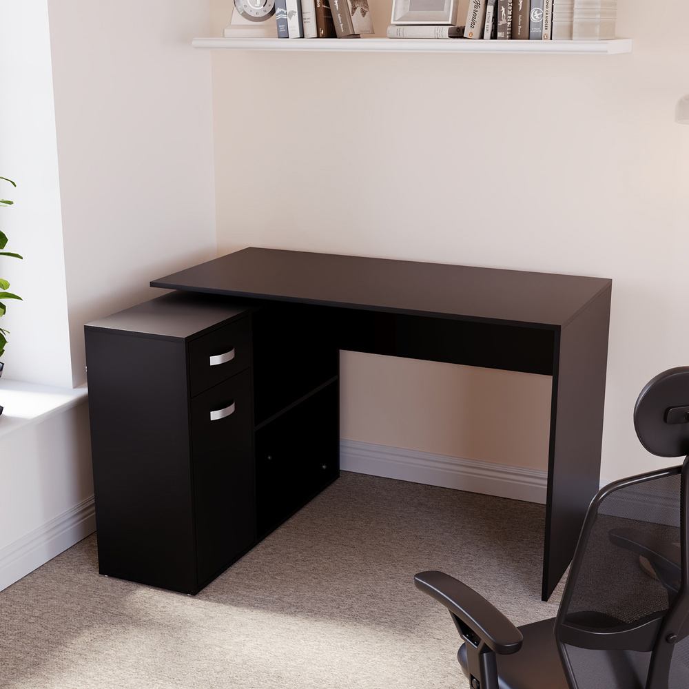 Vida Designs Longton Adjustable Desk Black Image 3