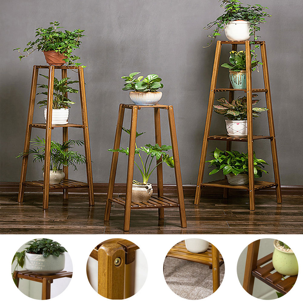 Vintage Plant Stand Natural Multi-Tiered Image 6